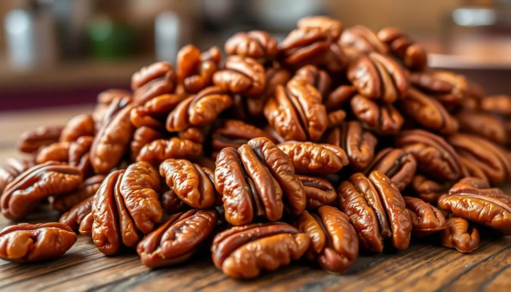 Toasted pecans for German Chocolate Cupcakes Toasted pecans for German Chocolate Cupcakes