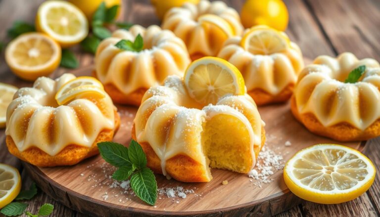 lemon mini bundt cakes