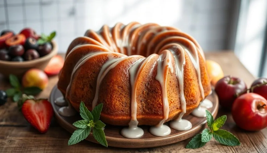Bundt cake with glaze Bundt cake with glaze