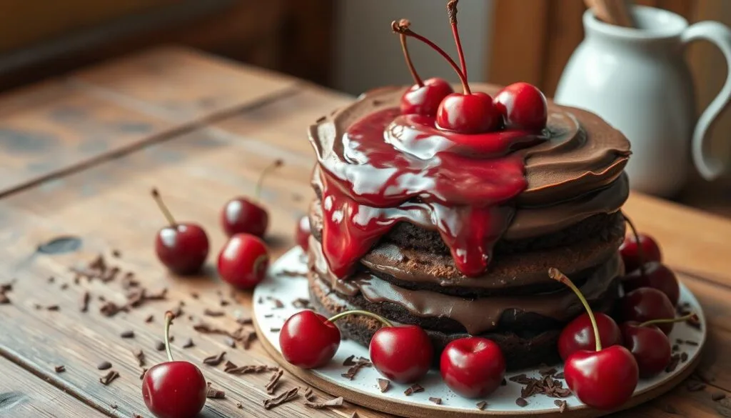 Chocolate Cake with Cherry Pie Filling Chocolate Cake with Cherry Pie Filling