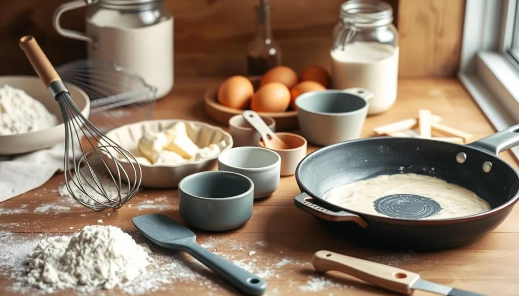 Kitchen tools for sourdough pancake mix