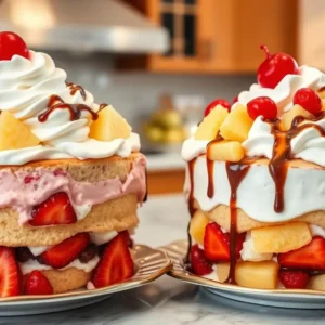 Banana Split Cake Variations