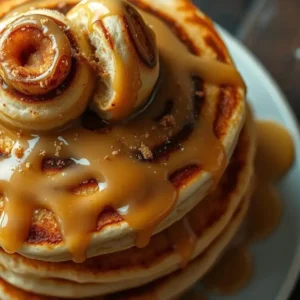 cinnamon roll pancakes