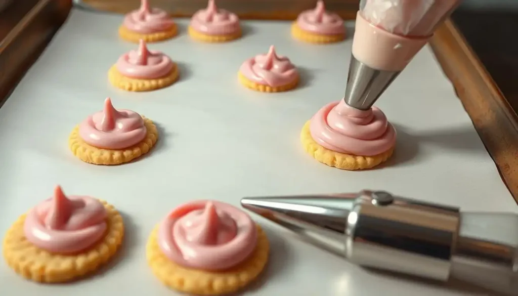 Strawberry Cheesecake Cookies Filling Preparation Strawberry Cheesecake Cookies Filling Preparation