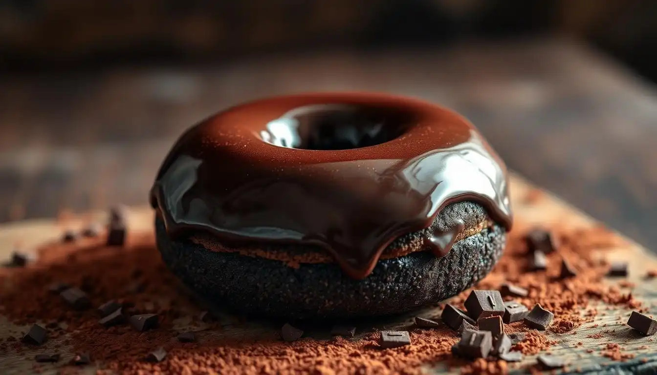 chocolate cake donut