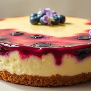 lemon blueberry cheesecake