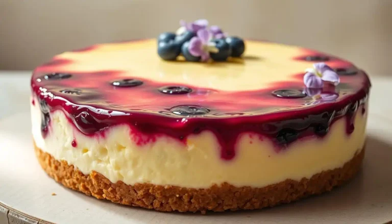 lemon blueberry cheesecake