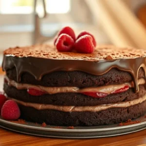 chocolate tres leches cake​