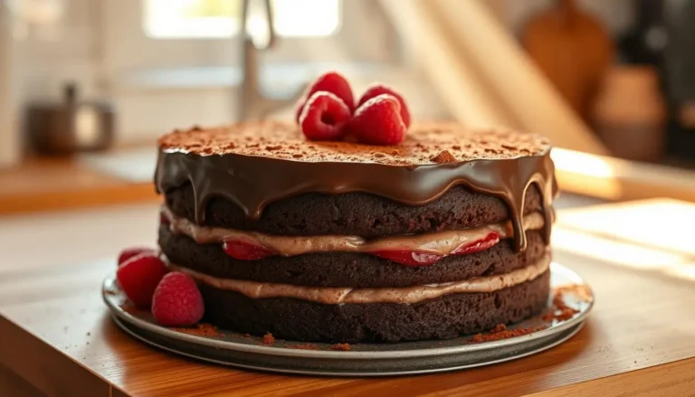 chocolate tres leches cake​