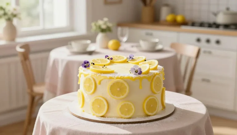 Lemon themed cake