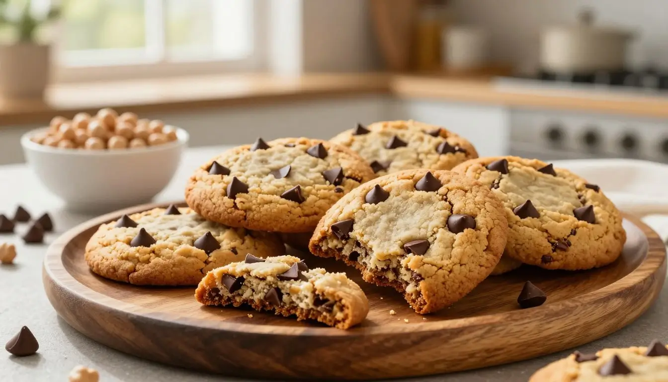 Chickpea Chocolate Chip Cookies